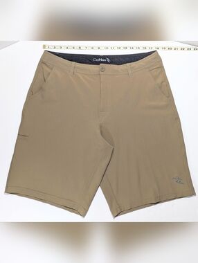 DeHua Men's Tan Hybrid Performance Shorts